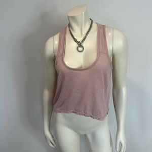 Sporty and Chic Old Pink Sleeveless Crop Top ❤️M